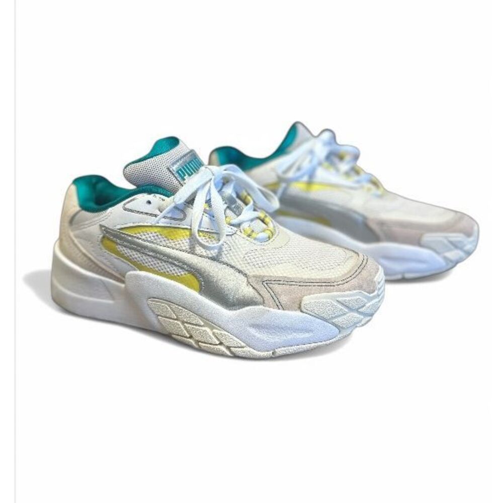 PUMA Hedra Ocean Queen Lace Up Suede Leather Workout Sneakers Shoes Size 8